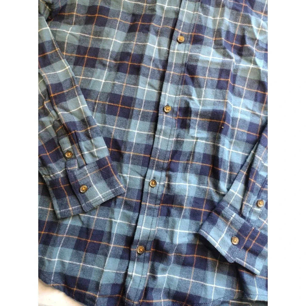 Tommy Bahama Boys XXL Flannel Plaid Shirt Button Down Long Sleeve Casual‎
